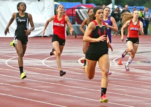 high school girls sprint track